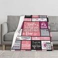 thumbnail image 2 of Medical Assistant Gifts for Women, Gifts for Medical Assistants, Medical Assistant Appreciation Gifts, MA Appreciation Gifts, MA Week Gifts, Medical Assistant Birthday Gifts Throw Blanket 60x50 Inch, 2 of 5