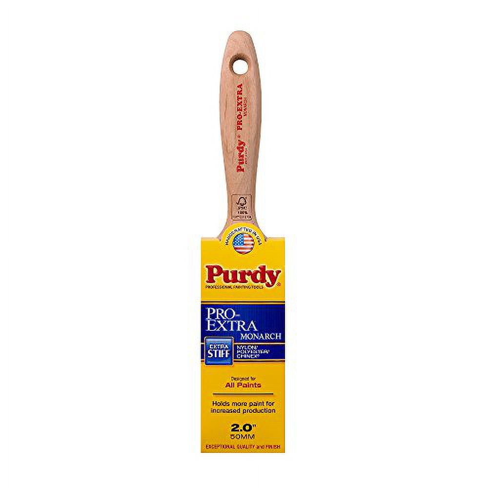 Genuine Purdy 6 Pack Pro-Extra Monarch Flat 2" Paint Brushes 144234720-6PK
