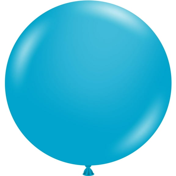 2 Tuftex Giant Turquoise Round Balloons 36" Made in USA