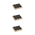 thumbnail image 3 of Maytalsory Rustic Wood Earring Card Holder with Tray for Jewelry Display Showcasing Collection 6 Pair Black 3Set, 3 of 6
