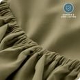 thumbnail image 6 of Bare Home Luxury 1800 Collection Fitted Sheet, Ultra-Soft, Deep Pocket, Queen, Olive, 6 of 8