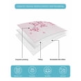 thumbnail image 5 of Cherry Blossom Twin Size Down Alternative Comforter, Lightweight Comforter Quilt Bedding Set with Pillow Shams Gradient Tree Pink Flower Plant All Seasons Bed Comforter Duvet Insert 68"x86", 5 of 7