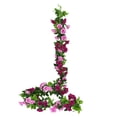 thumbnail image 1 of Popular!Maojin Paquete de 2 guirnaldas de flores artificiales, 15,8 pies, rosas falsas, flores de seda, hiedra rosa colgante para boda, arco, fiesta, hogar, jardín, decoración de pared, 1 of 8