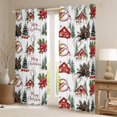 thumbnail image 2 of Homewish Cute Xma Reindeer Black Out Curtains,Merry Christmas Curtains Pack of 2 (42x63 Each).Rustic Farmhouse Cabin Bedroom Curtains For Girl Boy,Super Cozy Room Decor, 2 of 6