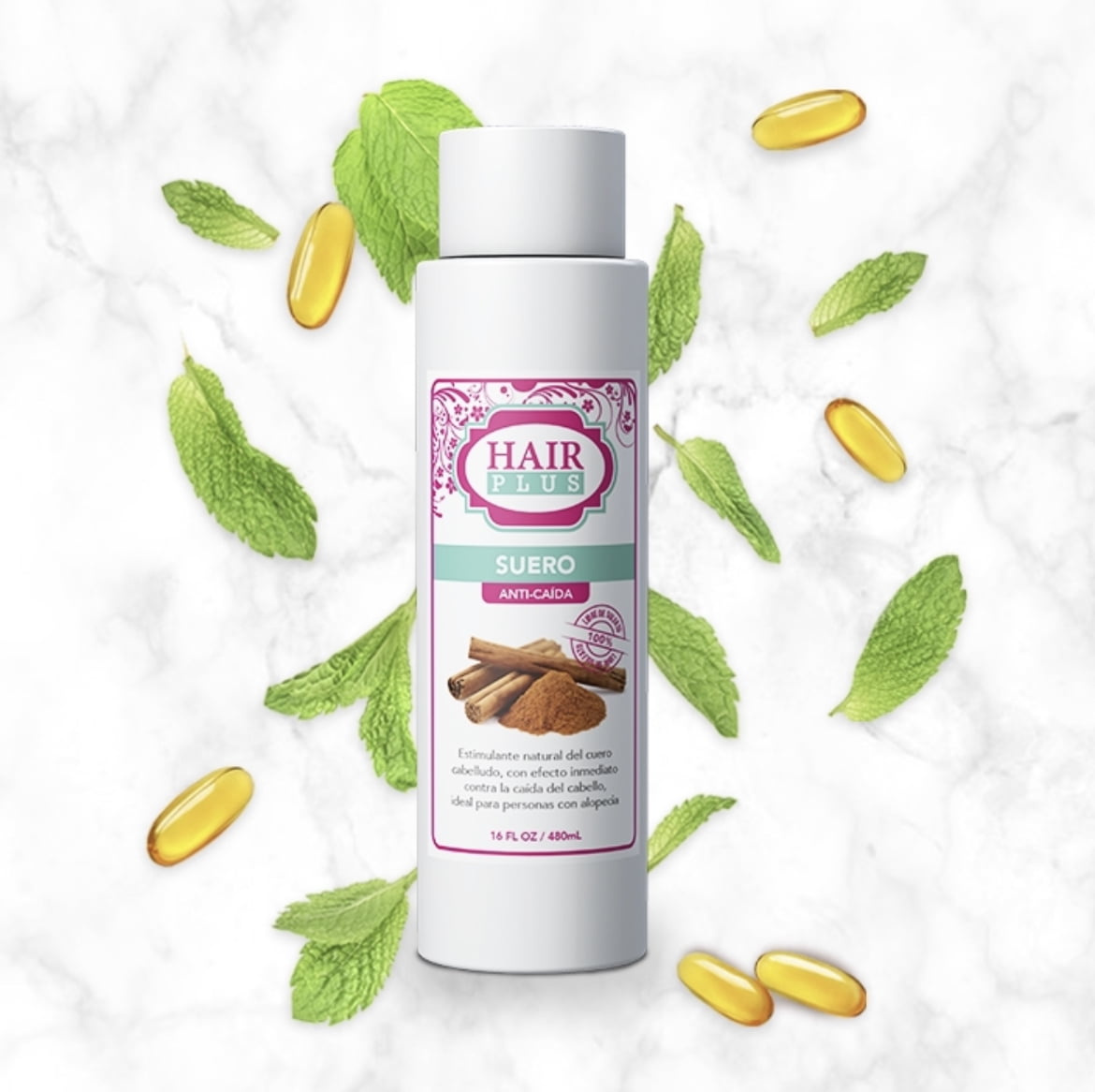 Cinnamon Hair Serum 16oz – Nourishing Formula with Vitamins for Scalp Care