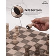 thumbnail image 4 of Elborse Marble Chess Set 12 inches Oceanic and Verona Travel Chess Set, Strategy Board Games with 32 Chess Pieces and 2 Extra Queens for Adults, Family Games, 4 of 7