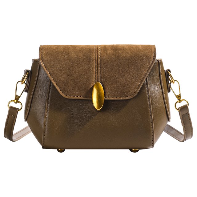 Bolso Sillín Elegante para Mujer Hombro PU Con Asa Superior Gran Capacidad