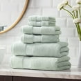 thumbnail image 6 of Hotel Style 6-Piece Egyptian Cotton Bath Towel Set, Soft Sea, 6 of 7