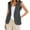 Grey, variant on UANWENN Women's and Linen Sleeveless Solid Color Color Cardigan Small Suit Jacket Women's Heated Gear Thin Quilted Vest Women plus Size Fashion Puffy Sleeve Sweaters for Ladies Heated Vests And