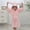 Pink, variant on ATOGUTA Kids Robe Hooded Bathrobe Unisex Long Sleeve Robes with Belt Wearable Fleece Blanket Boys Girls Flannel Clothes Pink, Size 4T-14