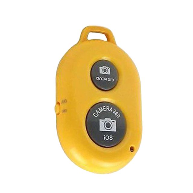 Tholdsy Control remoto inalámbrico de la cámara Controlador de obturador portátil Amarillo Type1 NO1