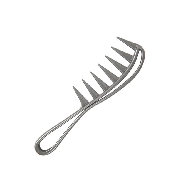 Qarigey Cepillo de pelo de anchos ABS, reemplazo de mano portátil, accesorios de cepillos de peluquería para salón hueco Cuidado del cabello Gris