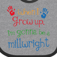 thumbnail image 4 of Inktastic Millwright Future Boys or Girls Baby Bib, 4 of 4