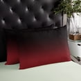 thumbnail image 4 of Abstract Gradient Red Black Art Standard Size Pillow Cover, Pillowcase Protectors with Zipper, Breathable Decorative Throw Pillow Case Cover, Pillow Shams for Couch Sofa 20x26Inch, 4 of 7