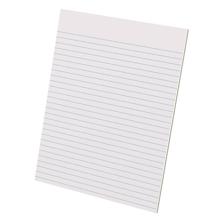 Glue Top Pads, Wide/Legal Rule, 50 White 8.5 x 11 Sheets, Dozen Glue Top Pads, Wide/Legal Rule, 50 White 8.5 x 11 Sheets, Dozen