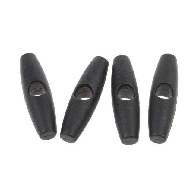 Almencla 4 Pcs Camping Awning Tent Roll Up Buckle Tent Inner Tent Duffle Toggle Stopper