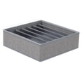 thumbnail image 2 of Caja de almacenamiento para ropa interior, calcetines, divisores, organizador de cajones para calcetines, bragas y corbatas. Grid gris claro 7, 2 of 9