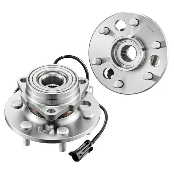 VEVOR 2PCS Front Wheel Bearing & Hub Assembly Fit for 1999-2000 Cadillac Escalade 1995-1999 Chevrolet Tahoe GMC Yukon K1500 Suburban OEM 515024, 6 Lugs with ABS Sensor,Wheel Bearing Hub Assembly Set