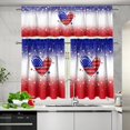 thumbnail image 5 of American Flag Kitchen Home Window Curtains Valance & Tier Set, 3 PCS Set Rod Pocket Short Curtains, Window Treatment Tier for Living Room Bathroom Farmhouse Decor, 5 of 6