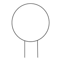 Viveous Black Garden Trellis Climbing Plants Metal Trellis Metal Support Wire Decorative Potted Plants Trellis Garden Accessories ( Round )