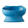 thumbnail image 3 of Vibrant Life 0.8-Cup Plastic Elevated Cat Ear Bowl, Blue, 3 of 6