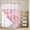 Pink, variant on Pink Coastal No Hook Shower Curtain with Snap in Liner, Waterproof Fabric Shower Curtains, Summer Ocean Sea Waves Starfish Corals Shower Curtain Set Top See Through for Bathroom 54"x78"