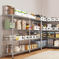 thumbnail image 4 of Legooin 60"W x 14"D x 60"H Extra-Wide Wire Shelves for Garage Storage Industrial Shelving Unit Pantry Rack 1200LBS Capacity, Silver, 4 of 9