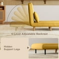 thumbnail image 6 of 3 in 1 Convertible Sofa Bed, Aiho sleeper Chair Bed with Adjustable Backrest, Perfect for Living Room, Bedroom, Small space, Yellow, 6 of 9