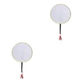 thumbnail image 1 of kurtrusly Éventail en Soie Tuan Fans Enfants DIY Peinture Fans Poignée en Bois Exquise Fait Main Rond Fan Fête d'Anniversaire 2Set, 1 of 6
