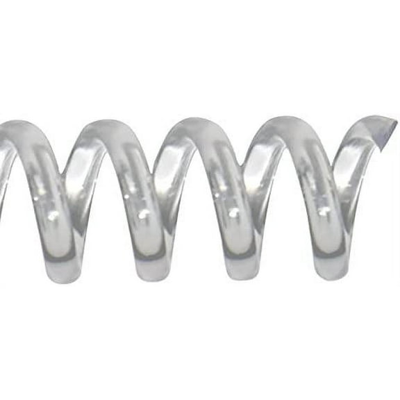 TruBind 38mm (1-1/2 in.) Spiral Binding Coils for Reports, Presentations and Proposals | 4:1 Pitch | 12 in. Length | Clear | 330 Sheets Binding Capacity | 50 Pack