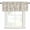 CadetBlue Linen, variant on Pink Bunny Floral Easter Rod Pocket Curtain Valance, Elegant Pastoral Spring Floral Rabbits Farmhouse Window Valance for Living Room, Bedroom, Kitchen 54"W x 18"L
