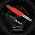 thumbnail image 4 of Premium 1/8 to 1/4 Stereo Cable Male to Male 10ft - Dual Y-Connector 1/4 to 1/8 Audio Cable - 3.5mm TRS to Dual 6.35mm TS Cable Compatible with Smartphone, Laptop, Speaker, Amplifier, Audio Mixer, 4 of 6
