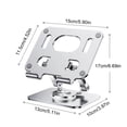 thumbnail image 3 of Gifts for Men Qwtwty Tablet And Cell Phone Desktop Stand with Rotating Base Foldable And Liftable Aluminum Stand Universal Support for Inches Tablets And Mobile Phones, 3 of 7