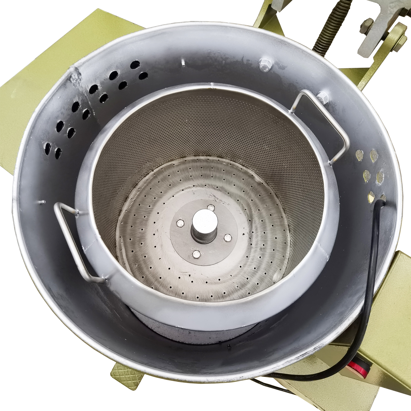 Electric Centrifuge Disc Spin Dryer Rotary Drying Dehydrating Equipment 220V for Metal Parts