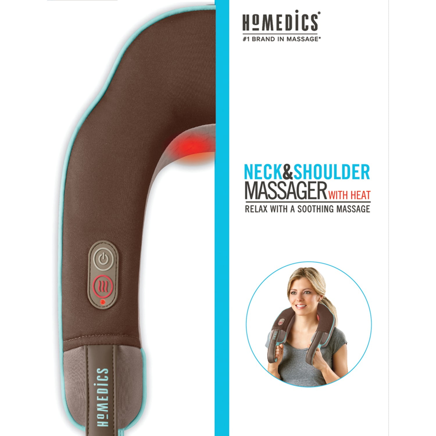 Homedics Model NMSQ-210-2 Neck Massager With Heat 