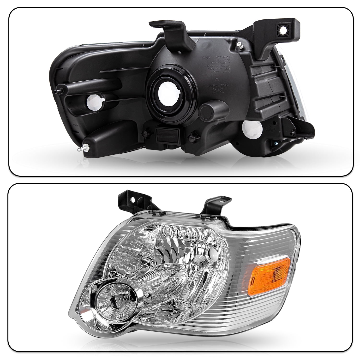 For 2006 2007 2008 2009 2010 Ford Explorer Headlights Headlamps Pair Left+Right