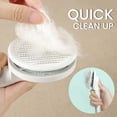 thumbnail image 6 of YingTaiLi Cat Brush, Press Self-Cleaning Grooming Brush Telescopic Stainless Steel Pet Cleaning Hair Removal Brush for Cleaning Pet Hair and Grooming, 6 of 10