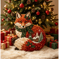 thumbnail image 3 of 1 PCS Christmas Woodland Wildlife DIY Patchwork Kit, 2026 New Beginner Friendly Layered Fabric Craft Set, Complete Pre-Cut Supplies,Christmas Home Decor, Unique Holiday Gift(Christmas Fox), 3 of 6