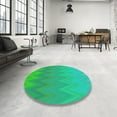 thumbnail image 3 of Ahgly Company Indoor Rectangle Patterned Spring Green Novelty Area Rugs, 8' x 10', 3 of 6