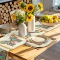 thumbnail image 4 of Vintage Butterfly Round 13 Inch Placemats Set of 4, Retro Colorful Butterfly HeatResistant Non Slip Place Mats for Dining Table, Wipeable Braided Kitchen Table Mats for Housewarming, 4 of 9
