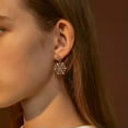 thumbnail image 4 of GKNET Elegant Crystal Zircon Snowflake Earrings Ear Stud Charm Women Delicate Jewelry Xmas Gift-5-Gold Snowflake, 4 of 9