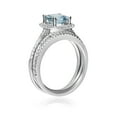 thumbnail image 5 of Gin & Grace 14KT WG Genuine Aquamarine and Diamond Accent Ring., 5 of 6