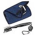thumbnail image 3 of Mile High Life Microfiber Waffle Pattern Tri-fold Golf Towel | Brush Tool Kit with Club Groove Cleaner, Retractable Extension Cord and Clip, 3 of 4