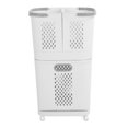 thumbnail image 1 of Cesta para ropa sucia de plástico transpirable fácil de limpiar con ruedas, 1 of 8