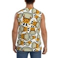 thumbnail image 4 of Kdxio Giraffes Head for Men's Muscle T-shirt,Sleeveless for Workout Running Athletic Gym Lounge Casual, 4 of 7