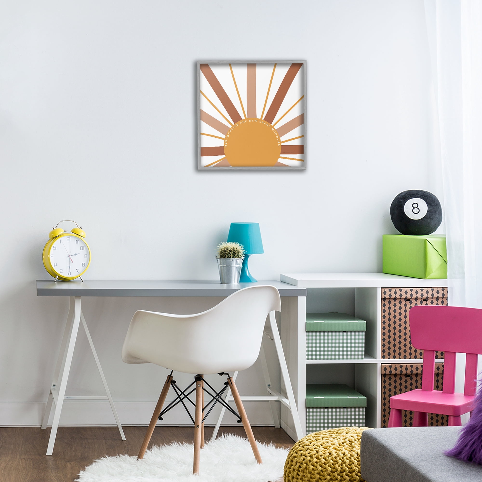 Stupell Industries His Mercies Every Morning Gray Framed Giclee Art, design by SD Graphics Studio