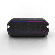 Altec Lansing HydraBoom Everythingproof LED Lighting Portable Bluetooth Speaker, Black, VIPRB-IMW1400-B