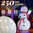 thumbnail image 2 of UBesGoo Top Hat Christmas Outdoor Decoration Outdoor Snowman 6FT Christmas Decorations for Home Indoor Lawn Yard, 2 of 8
