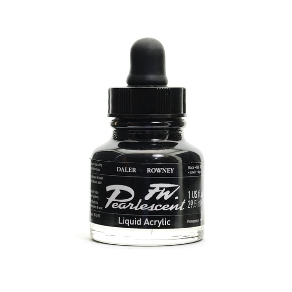 Daler-Rowney FW Pearlescent and Shimmering Liquid Acrylic (Pack of 2)