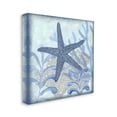 thumbnail image 3 of Vivid Blue Starfish Marine Life Animals & Insects Graphic Art Gallery Wrapped Canvas Print Wall Art, 3 of 7